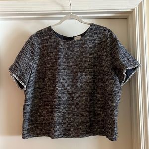 J. Crew Tweed Short Sleeve Shirt